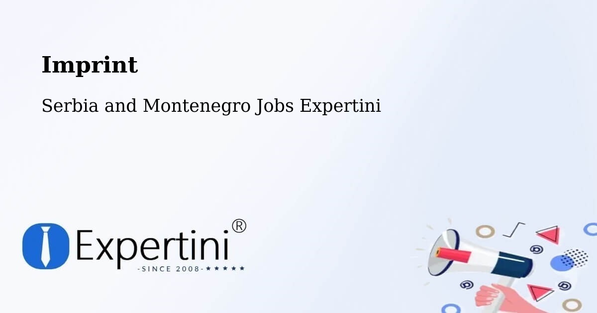 Imprint – Kapuskasing - Serbia and Montenegro Jobs Expertini